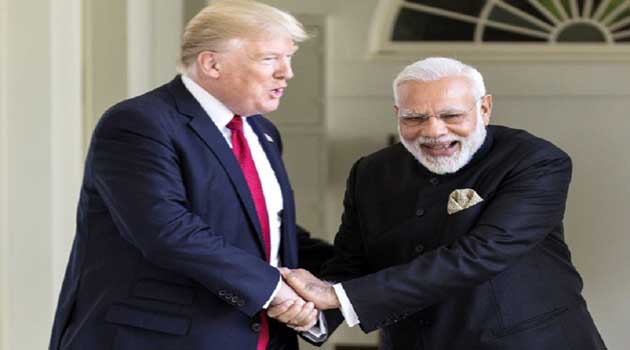 The Prime Minister, Shri Narendra Modi with the President of Uni