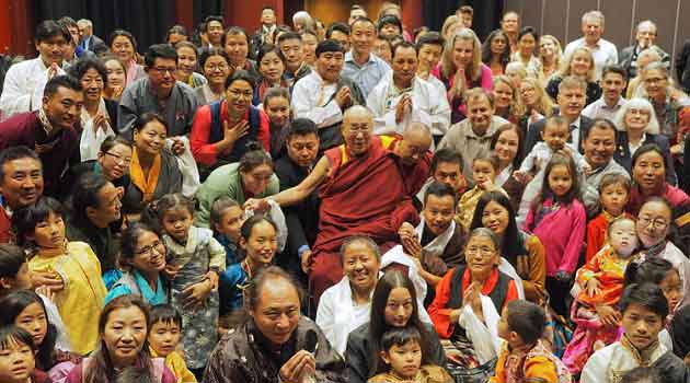 The Dalai Lama in Sweden