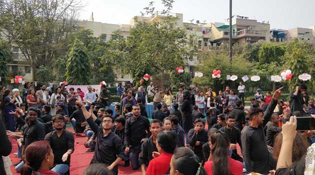 Activists protest in novel way in support of menstruating women