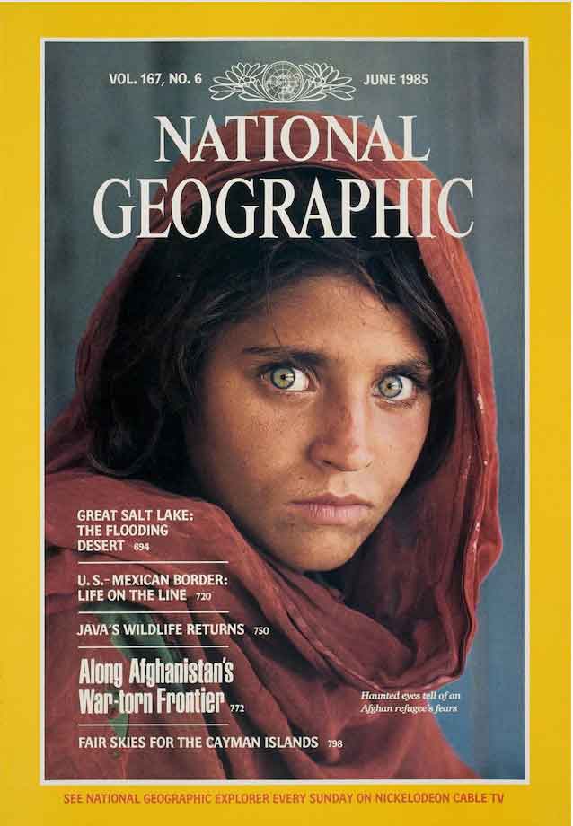 Sharbat Gula had no idea that her image had been seen by millions. People have told McCurry that her face alone inspired them to aid refugees. - National Geographic