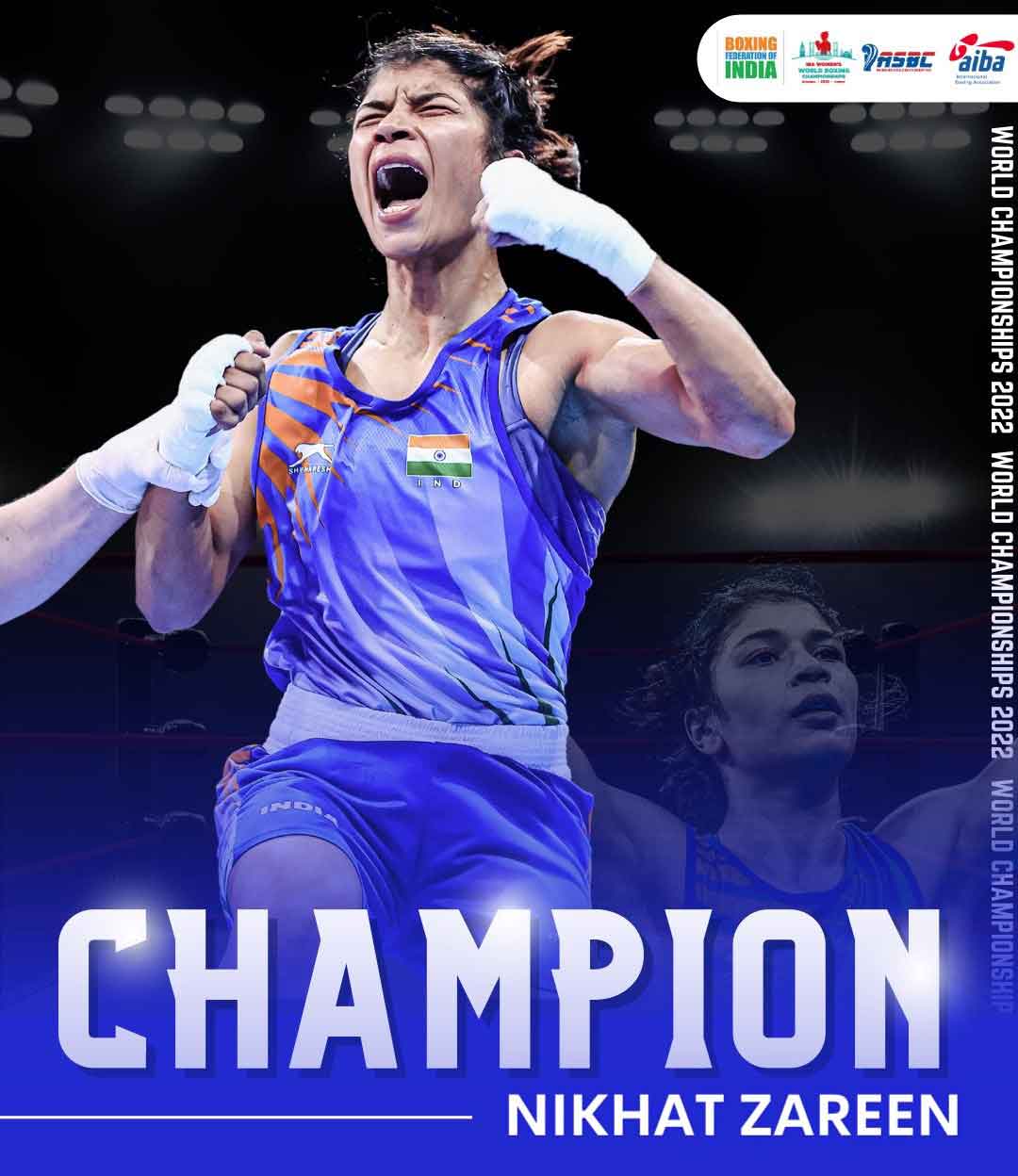 Nikhat Zareen wins the Gold in Women’s World Boxing Championship